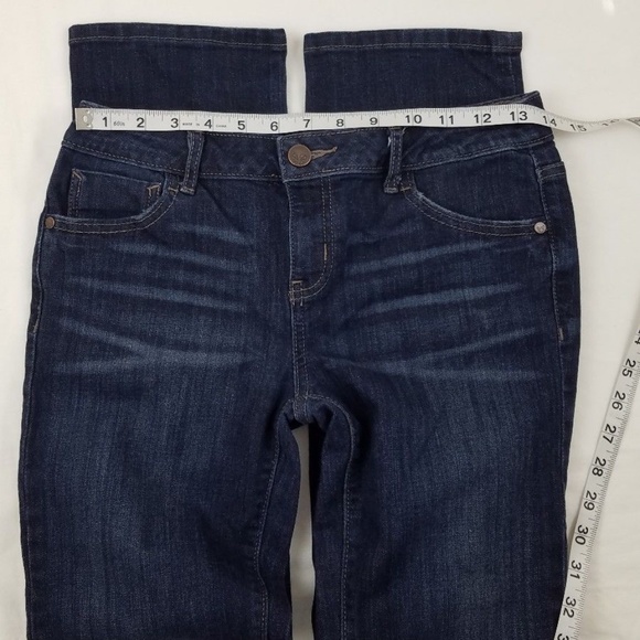 Simply Vera Wang Denim Roll Cuff Capri Pants - Picture 5 of 8